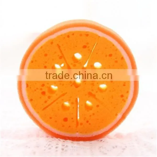 J195 4types Fruit Sponge Cleaning Cloth sponge scouring pad