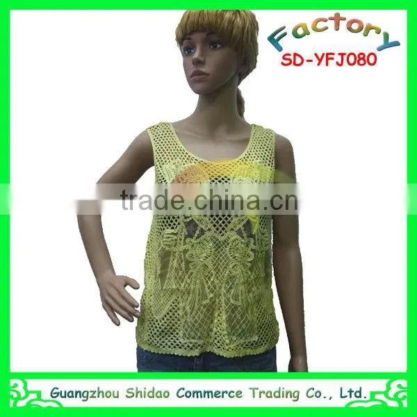 Big discount export new fashion women cotton embroidery summer blouse