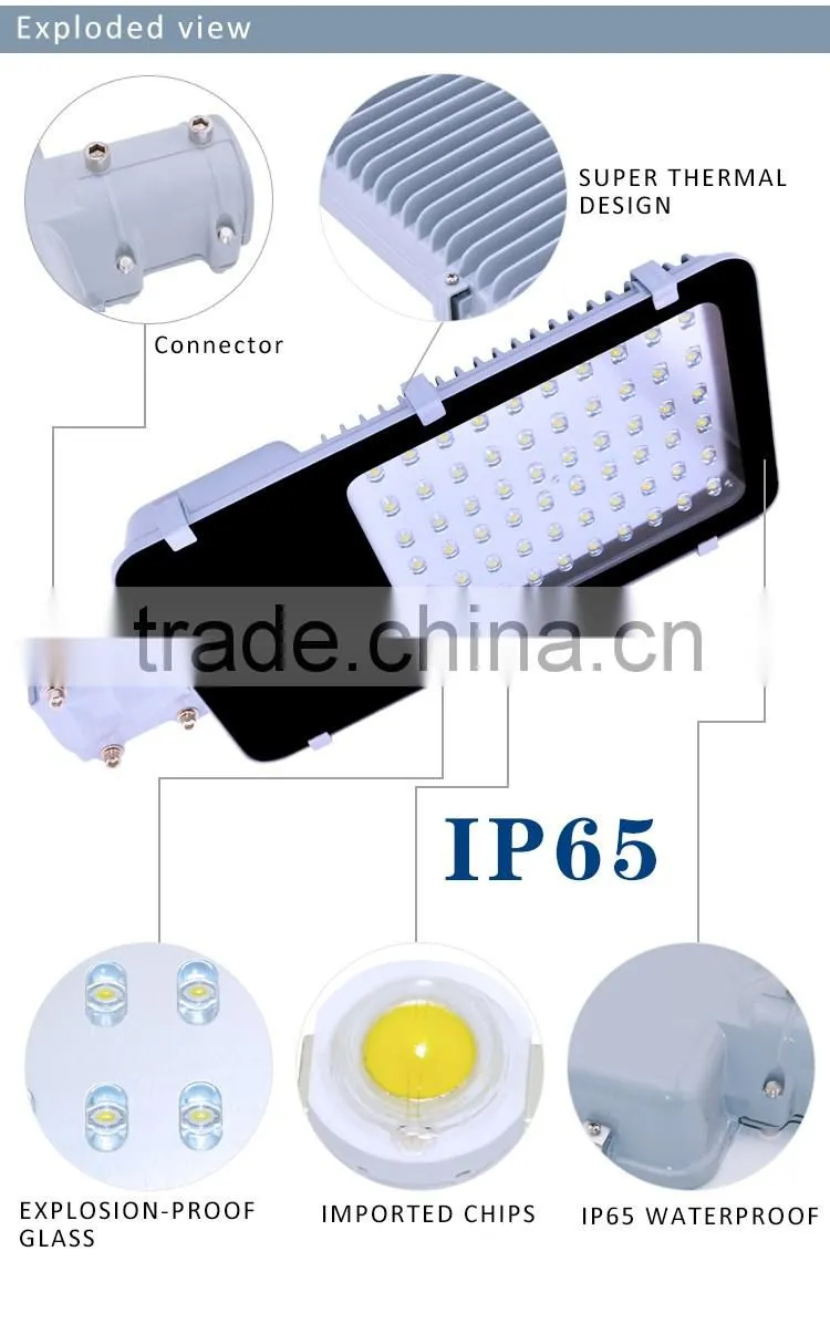 UL 30 watt led street light 60W