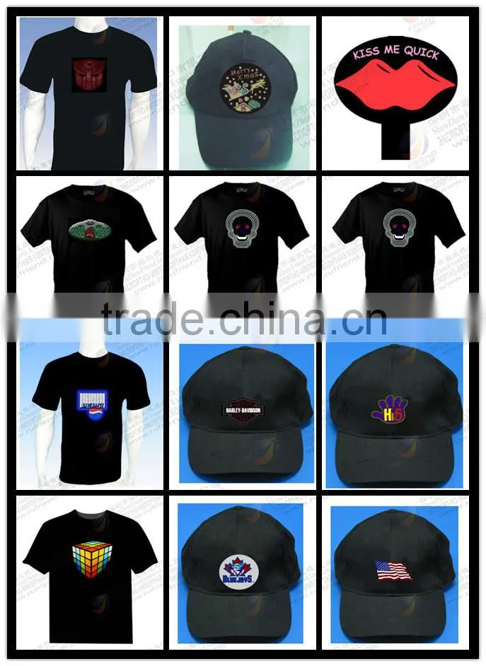 EL light cap, hats with El lights, custom El light hats