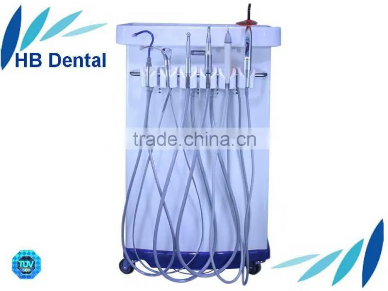 mobile dental unit with instruments