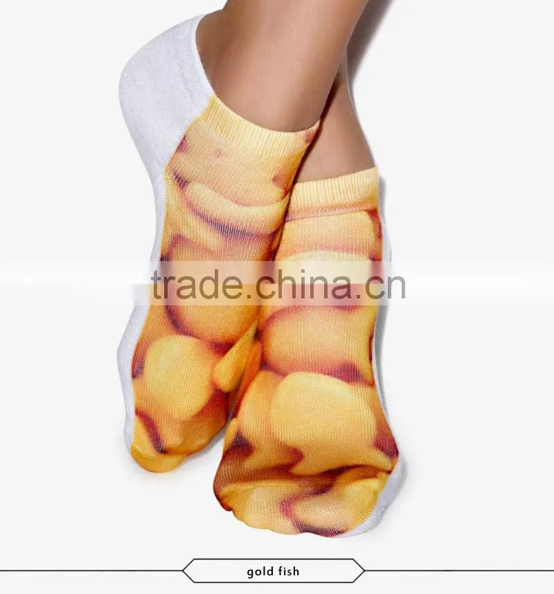 custom printed ankle sock colorful high quality 3d full print colorful ankle socks sports unisex custom hot sale stretch spandex