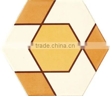 most popular black and white 3D hexagon flower tile