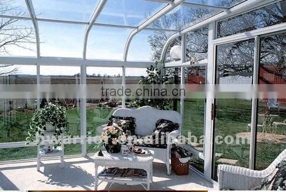 Aluminum sun room with low-E glass