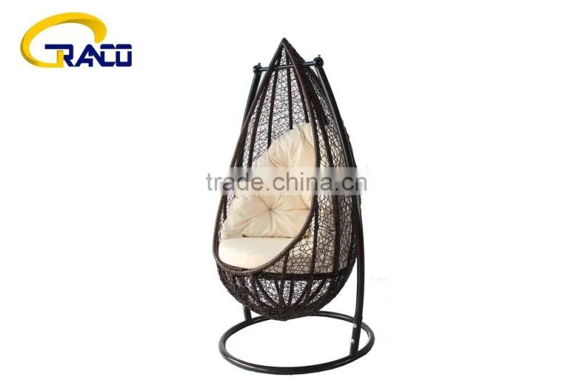 Outdoor furniture rattan swing chair