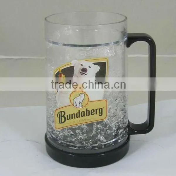 450ml/16oz BAP free plastic beer mug freezer