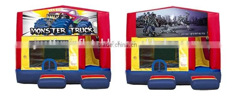 happy birthday bouncy castle modular cheap bounce houses with slide combo for kids