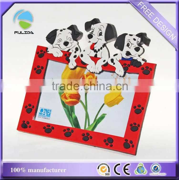 factory price custom horse pony animal souvenir soft pvc desk photo frame
