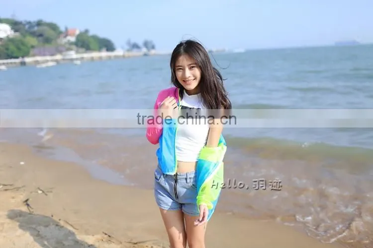 Fashion Slim Beach Shirt sun protection clothing Sun Summer UV Protection