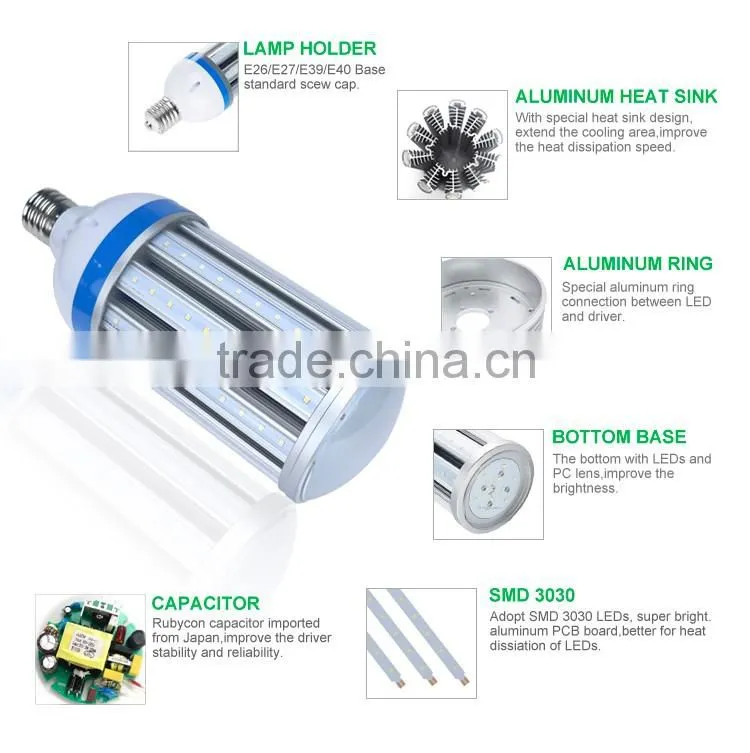 Led Bulb corn high power dome ETL DLC CE corn light bulbs 27W 5 year warranty
