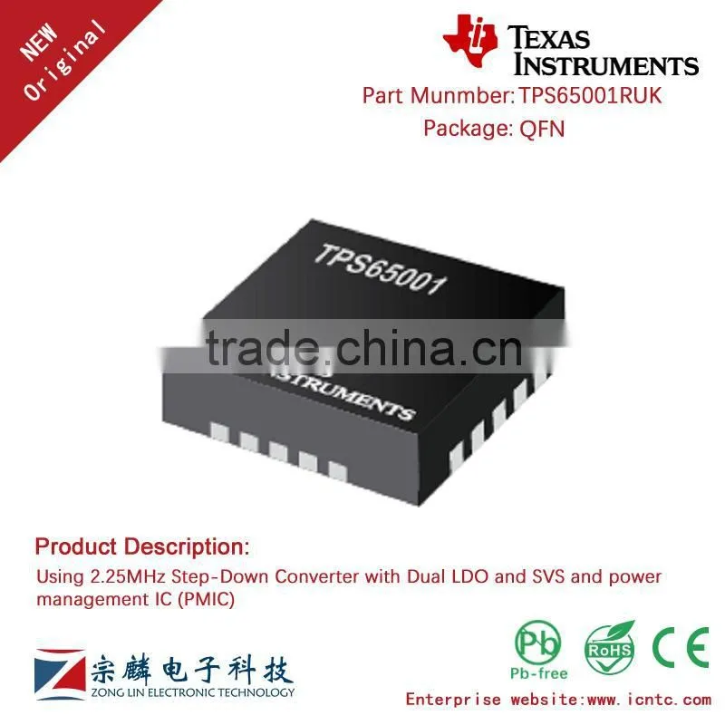 Genuine Original TPS65001RUK QFN TPS65001 Dual Buck Converter