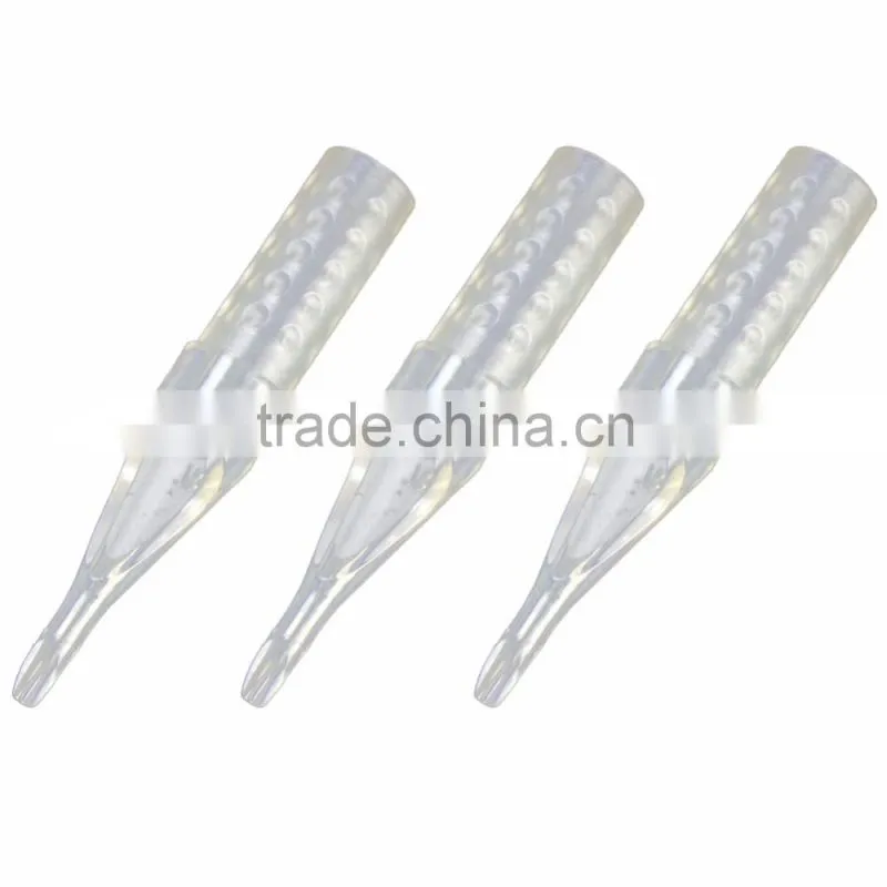 15F Top design transparent disposable tattoo tip for tattoo needles and tattoo machines