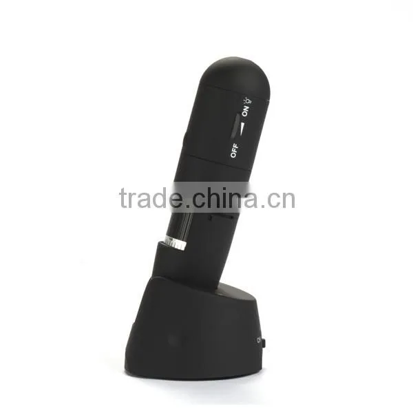 2.4GHz 10x-200x Wireless USB Digital Microscope with 8 LEDs Brightness Adjustable Measurement Software
