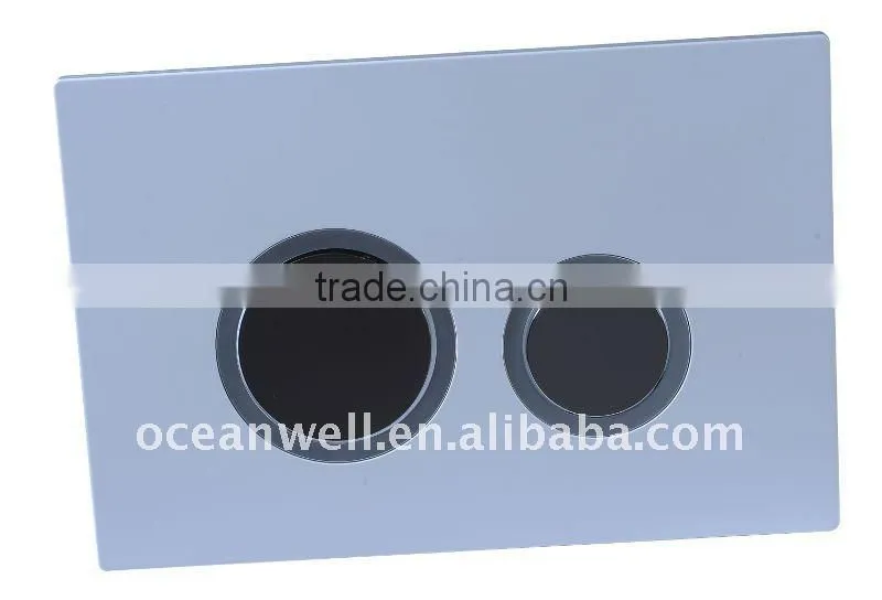 Dual flush push button for concealed water storage tank