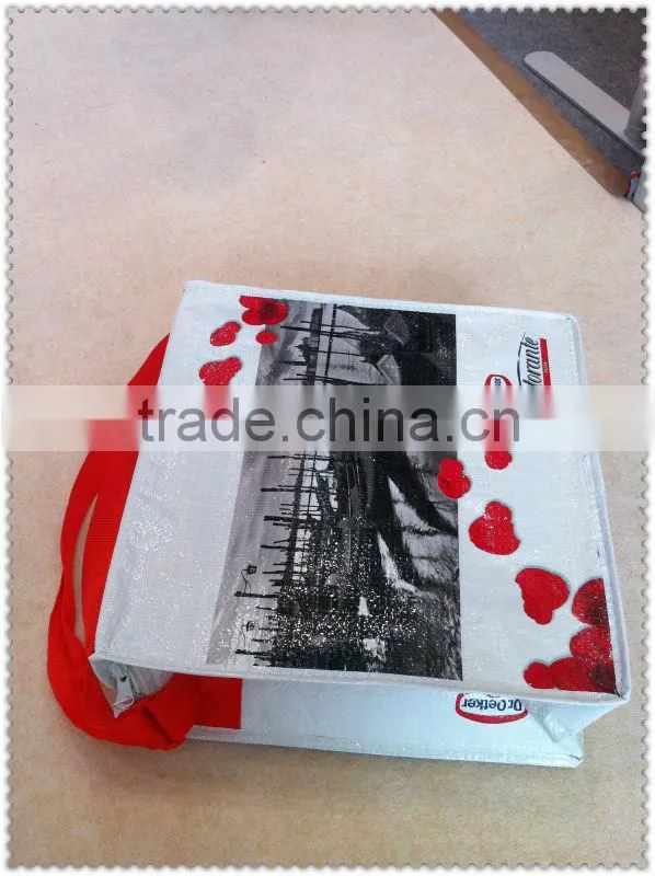 Ristorante pp woven with laminated cooler bags for food