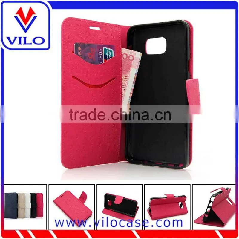 smart leather phone case for samsung note 5 /Card slot Leather flip case for Samsung Note 5