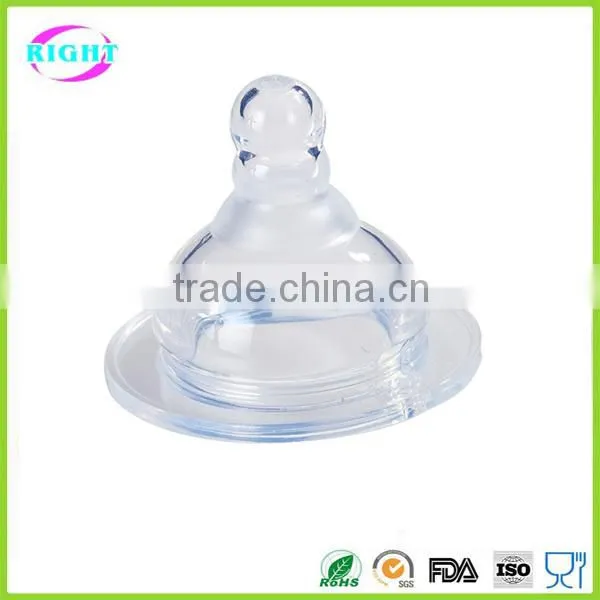 Food grade Silicone baby water bottle nipples