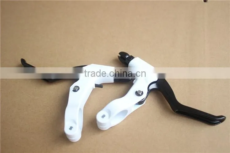 bike/bicycle brake lever/white and black color/high quality/aluminum alloy material