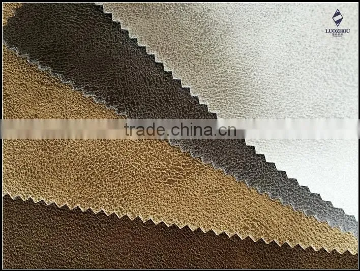 leather feeling printed suede for sofas