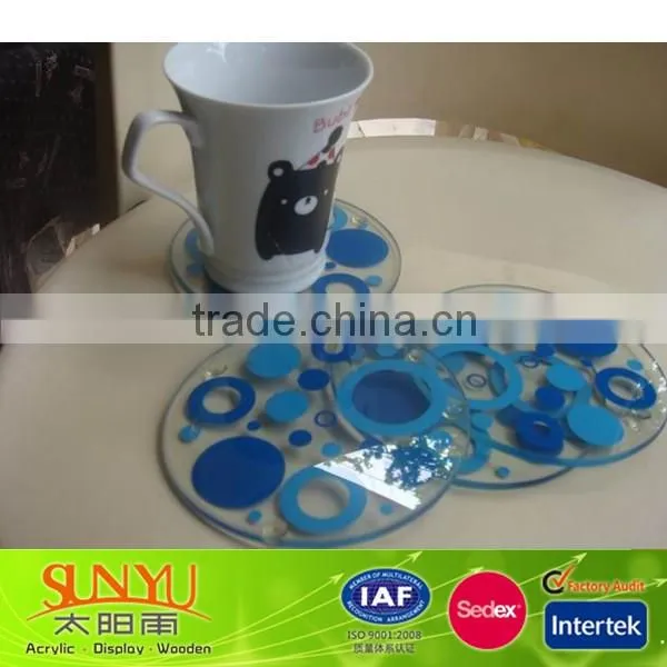 acrylic napkin holder coaster/acrylic craft coaster