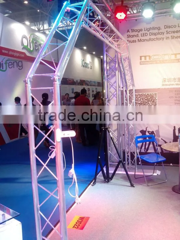 Shenzhen Mounteck heavu duty load aluminum truss 290mm concert stage roof truss