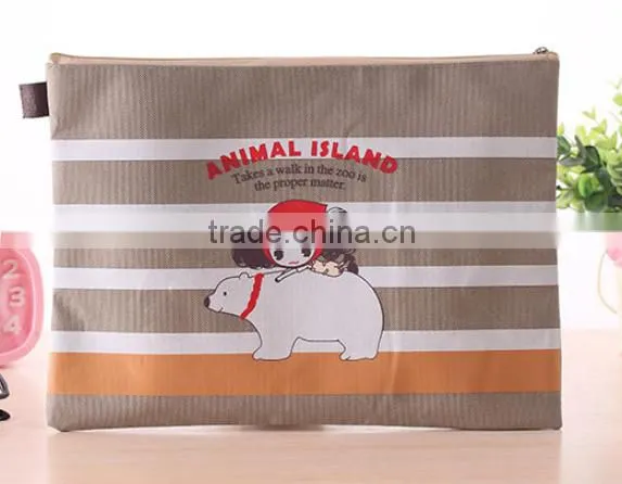 Lovely pular girl printing travel document holder document bag