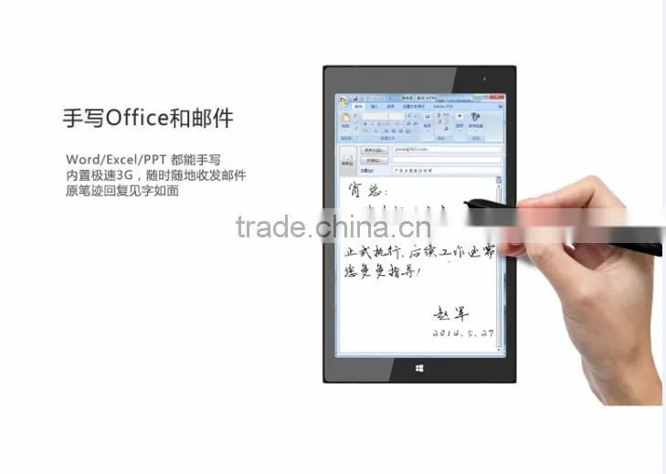 2015 newest 8 inch capacitive and electromagnetic screen win8 tablet pc, hand writing;2gb +64gb; WCDMA 3G;