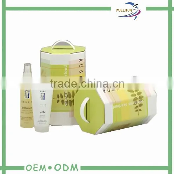 Custom printed recycle clear window cosmetics face cream packaging box