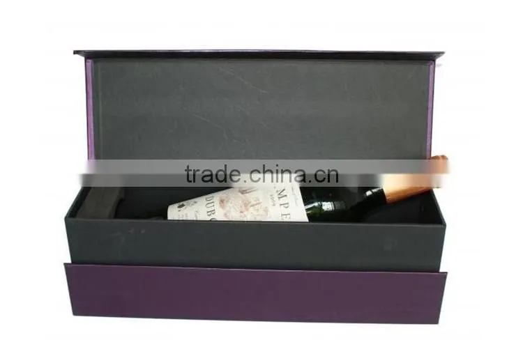 Luxury silk lined bottle wine spirit champagne box