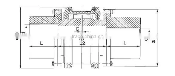 JSS double flange grid coupling