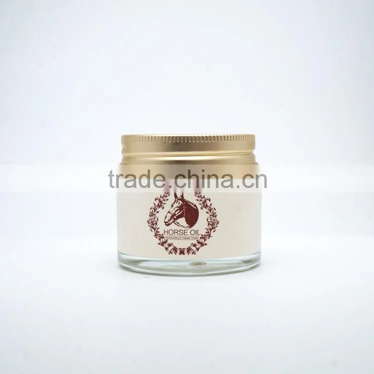 70g Cream Jar Glass Jar with gold cap candy jar (price without sticker) Horse oil bottle