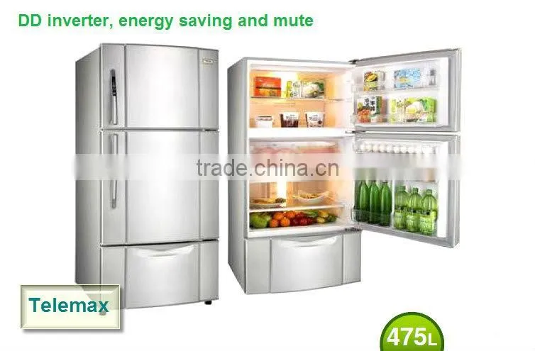 2013 DD Inverter, Three Door Fridge Refrigerator