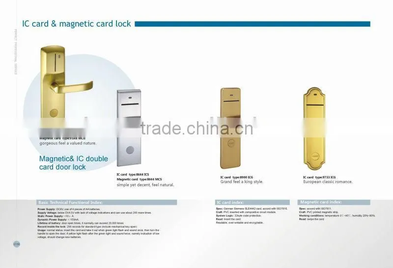 brass card locks factory in Guangzhou