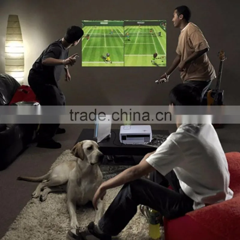 New Arrive 800 Lumens Portable Multimedia 800*480 Native Resolution 4 Inch LCD Full HD Digital LED Projector Home Theater