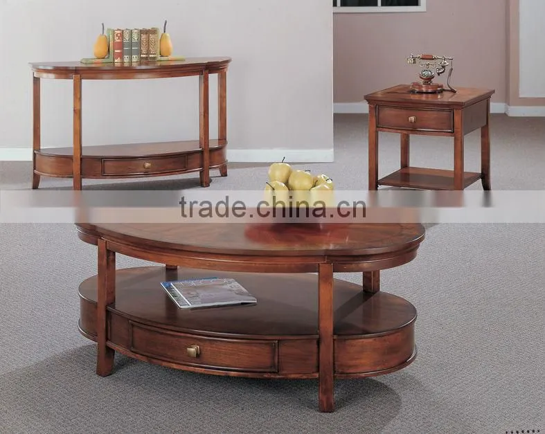 CF30049 High grade Carved Coffee End Sofa Table & Luxury Oval Furniture