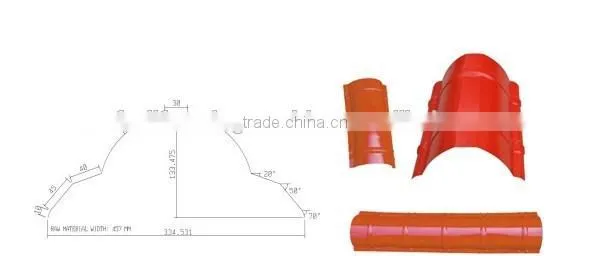 312 cold steel ridge cap roll forming machine