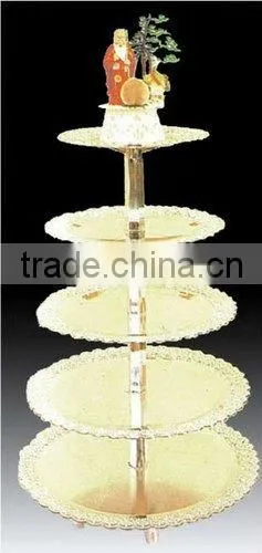 6 tiers wedding elegant acrylic multi tier cake stands