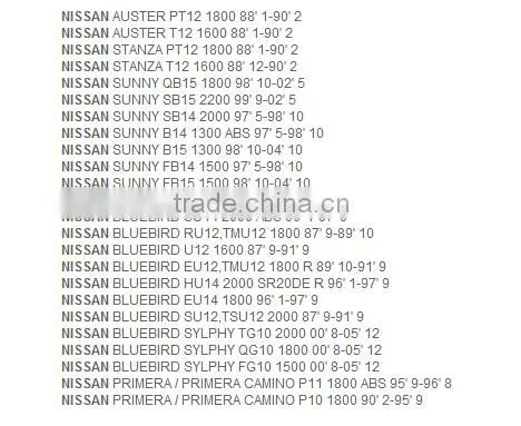 Semi-metal brake parts GS8246 44060-51E25 for Nissan forklift brake shoe