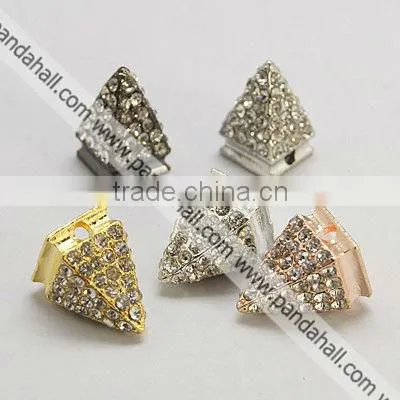 Alloy Rhinestone Beads, Cone(RB-I026-01M)