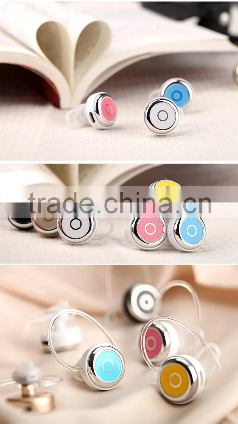 Mini Wireless Bluetooth Earphone Q3 In-Ear V4.0 Stereo Headphone Voice Control Headset with Mic for All Phone Talk and Music
