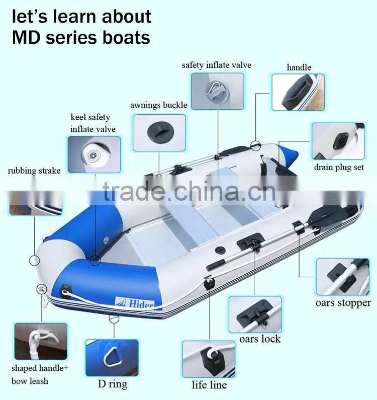 cheap price inflatable high speed fishing sport boat for sale