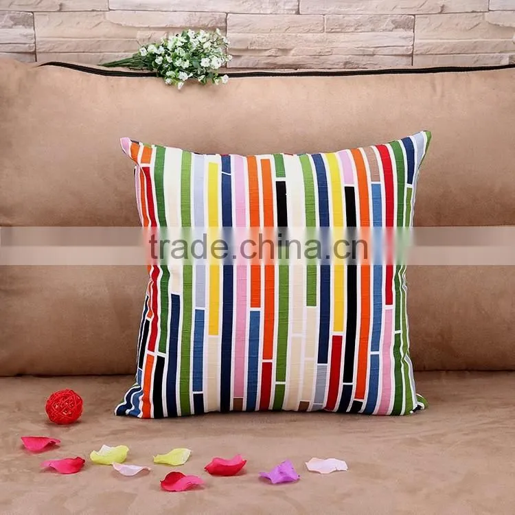 2015 color stripe pure cotton pillowcases Creative home hold pillow