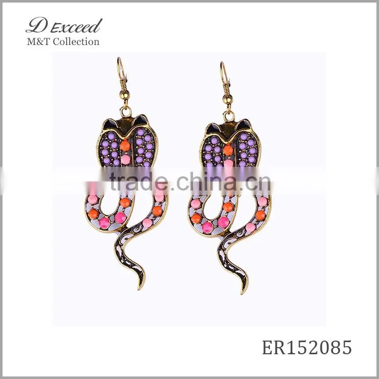 New Designs Ladies/Women's Vintage Jewellery Earrings Bohemian Style Cobra Gold/Silver Plating Drop Earrings