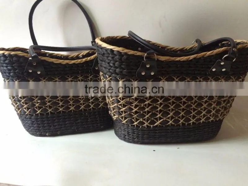 Hottest selling best quality white water hyancinth bag from vietnam