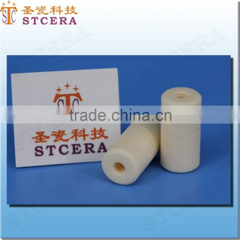 STCERA threaded alumina roller high pressure alumina sleeve rod rods