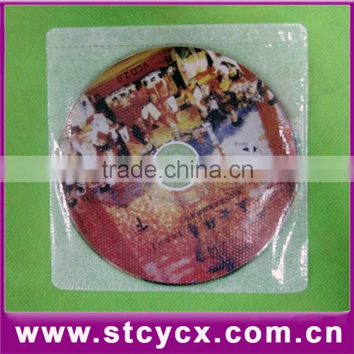 pp cd sleeve of single piece/one side pp nylon