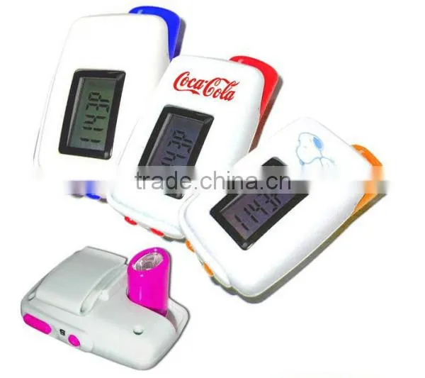 Digital Multifunctional LED Flashlight Pedometer