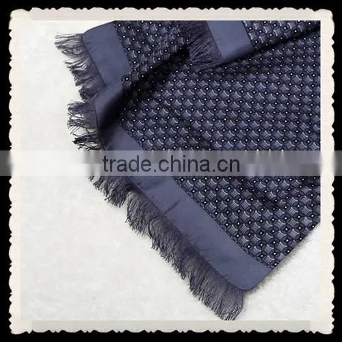 High-grade double mulberry silk business men's silk scarf