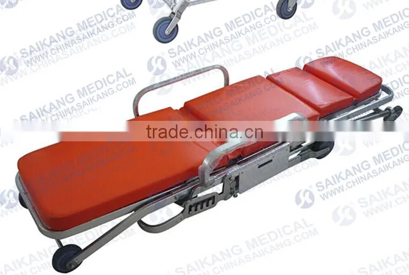 SKB039(E)-1 Stainless steel heavy duty ambulance stretcher trolley