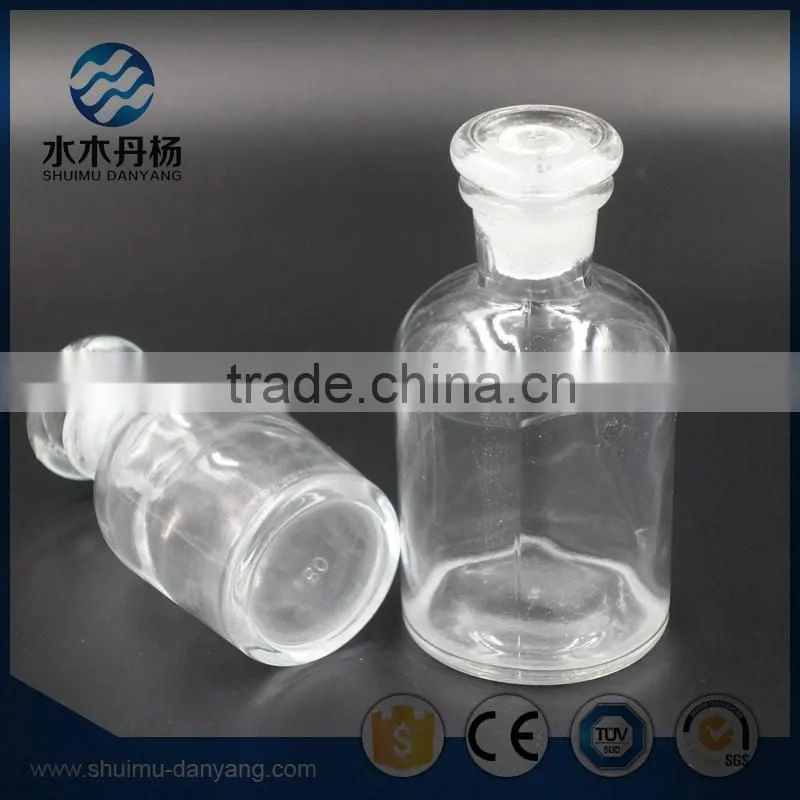 60ml clear reagent glass bottle for laboratory